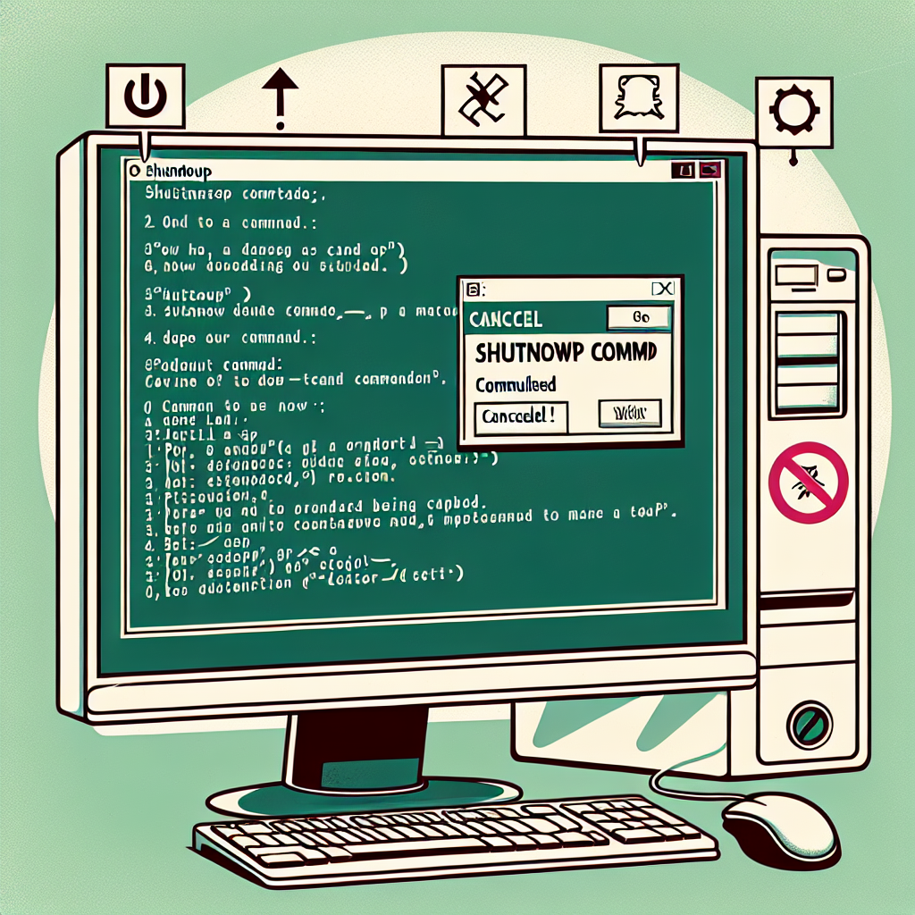 How to Cancel a Shutdown Command