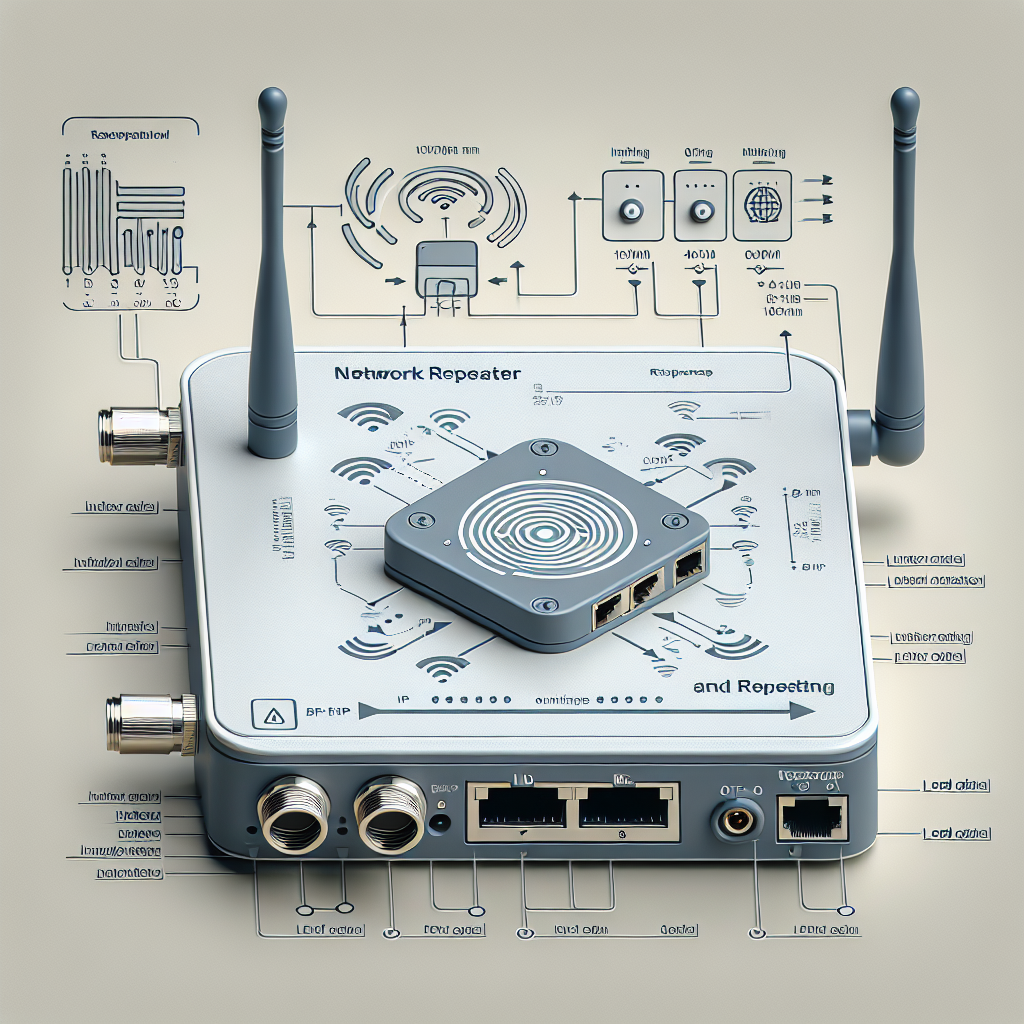 What are the key features to look for in a network repeater?