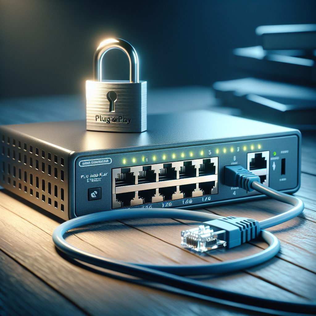 How do I secure a Plug & Play Ethernet switch?